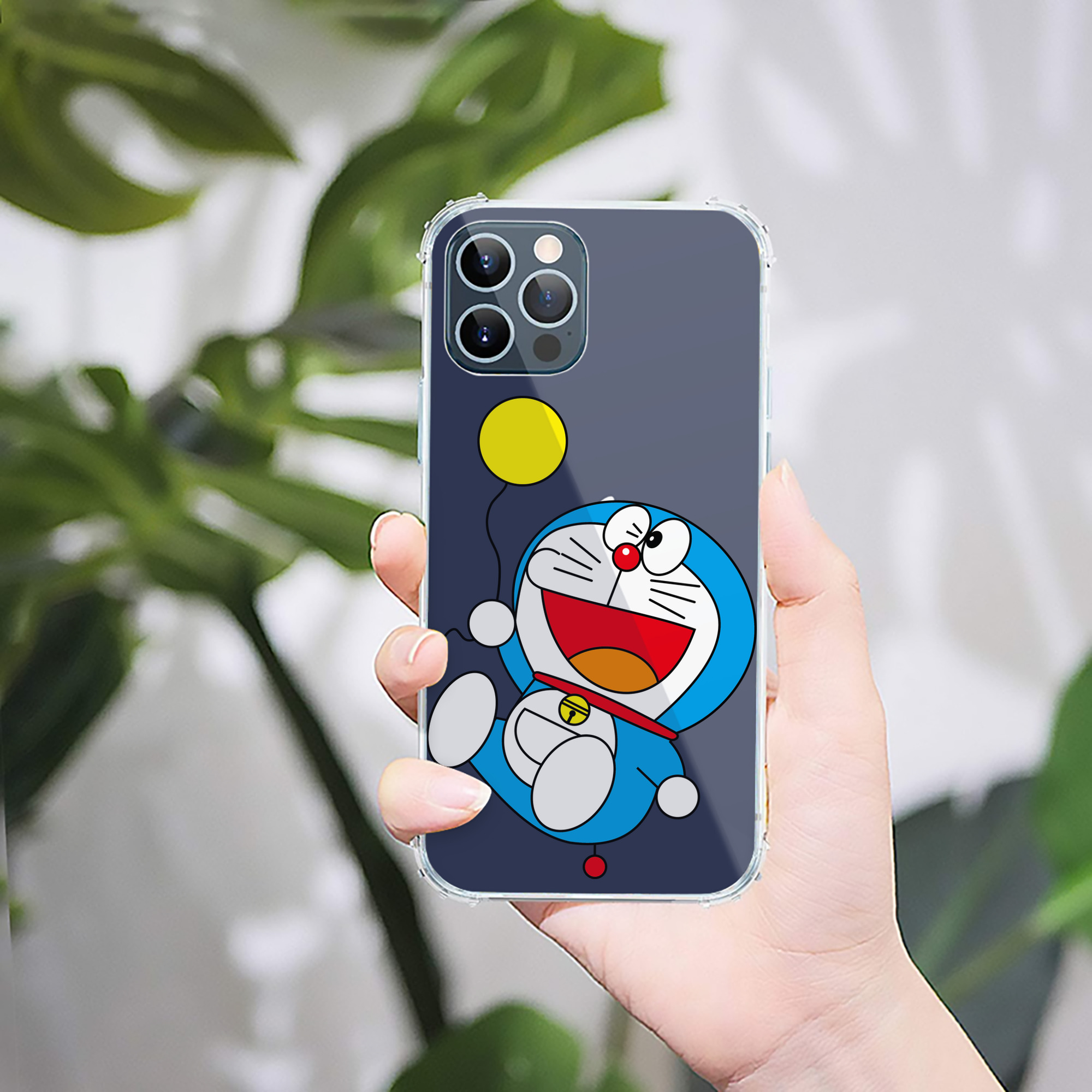 （画像用） ドラえもん Doraemon 【iPhone 12シリーズ対応】透明スマホケース（クリアソフトケース）